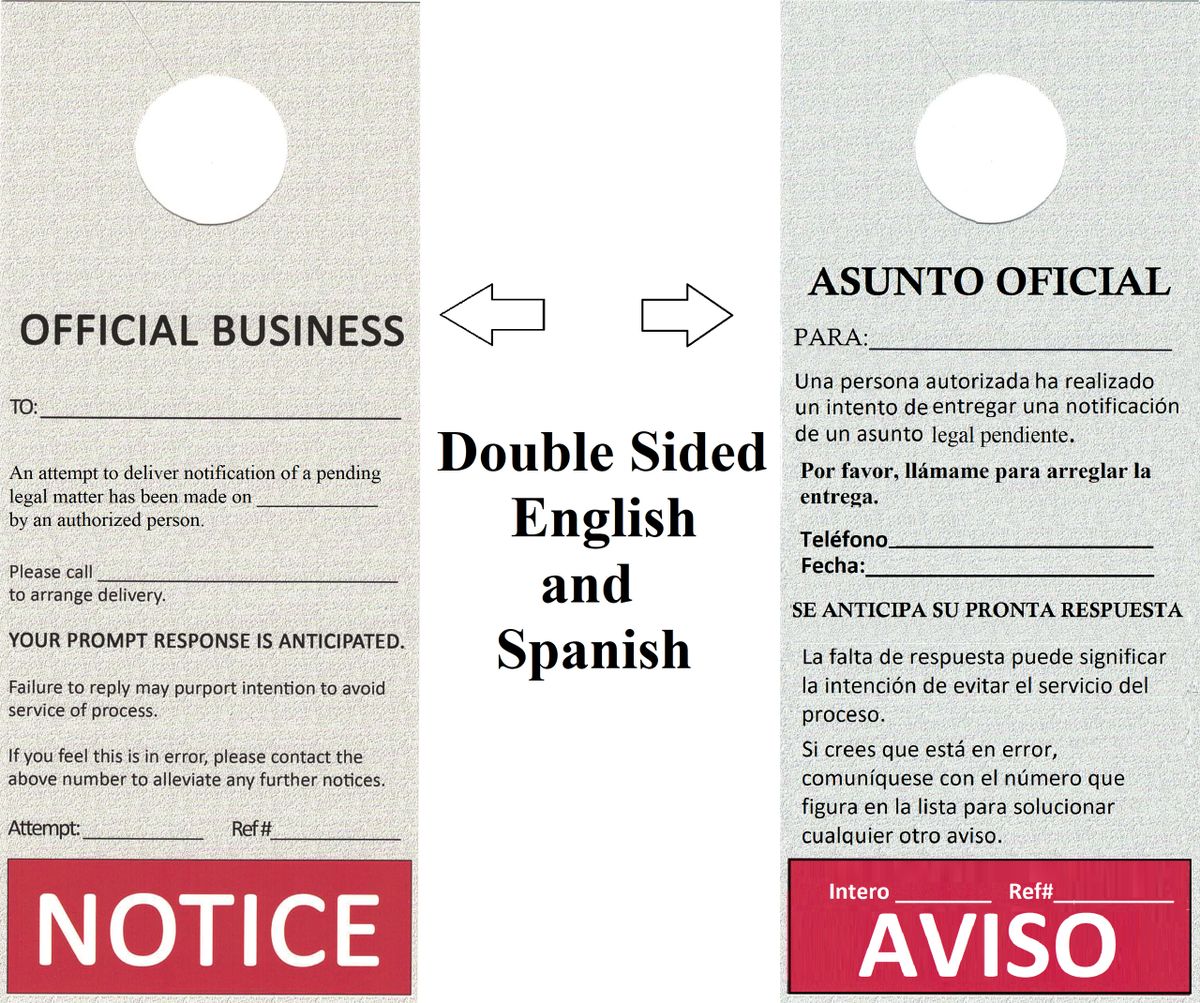 50 Count National Official Business or Urgent Attention Double Sided